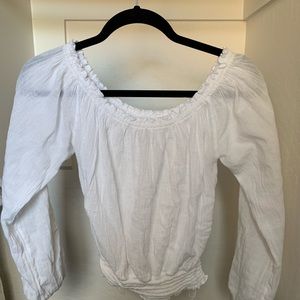 Cropped long sleeve blouse!